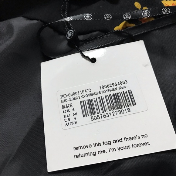 Missguided Shoulder Pad Oversized Boyfriend Blazer - Picture 7 of 9